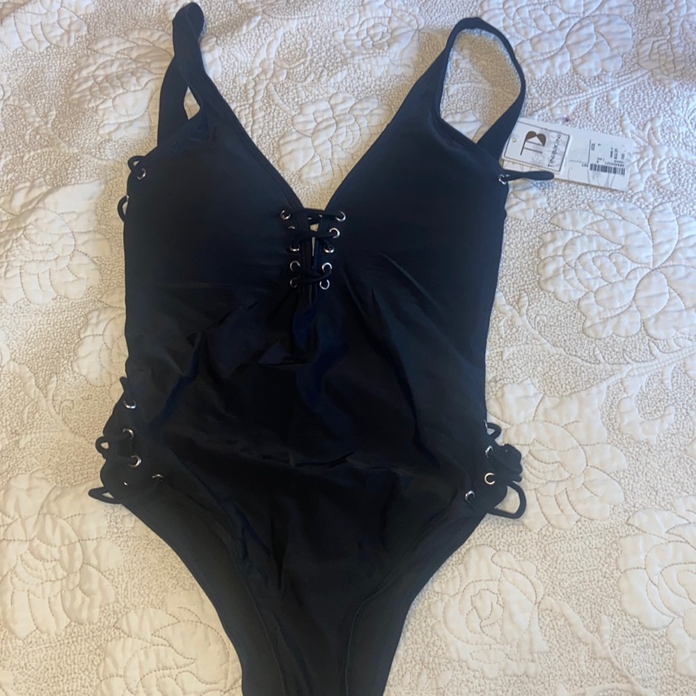 Black One piece bathing suits: new with tags